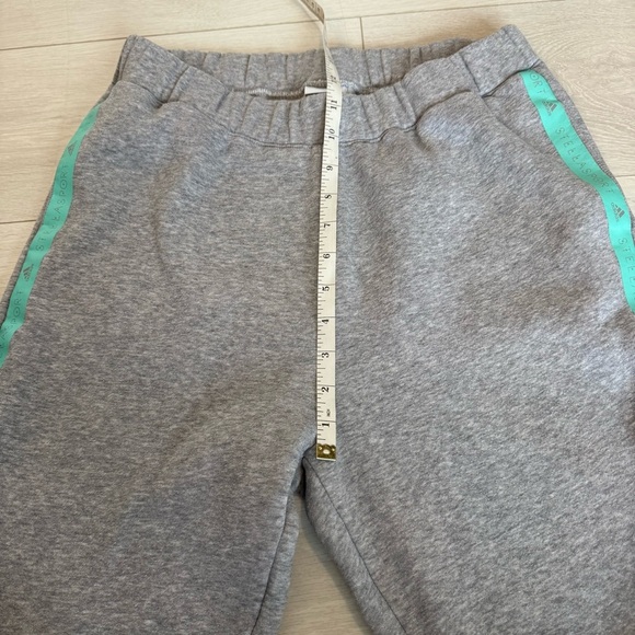 Adidas by Stella Sport McCartney Grey Joggers w Pink and Turquoise - Picture 5 of 9